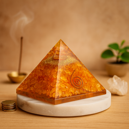 Citrine Crystal Pyramid – for Wealth & Prosperity