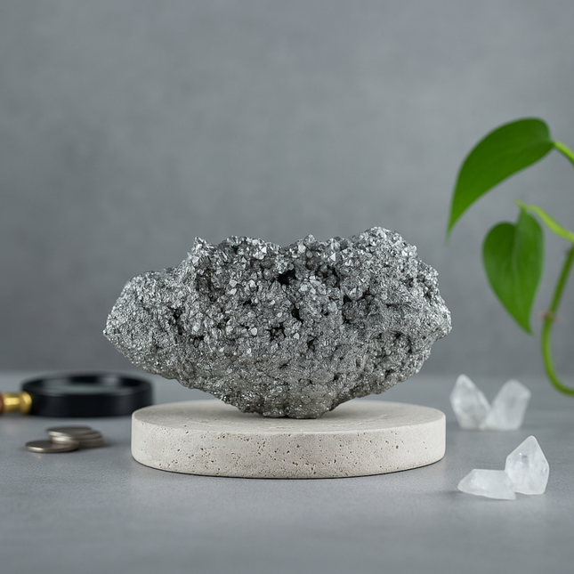 Large Raw Pyrite Gemstone – for Wealth & Prosperity