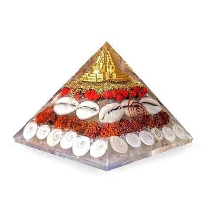 Lakshmi Yantra Crystal Pyramid – for Wealth & Prosperity