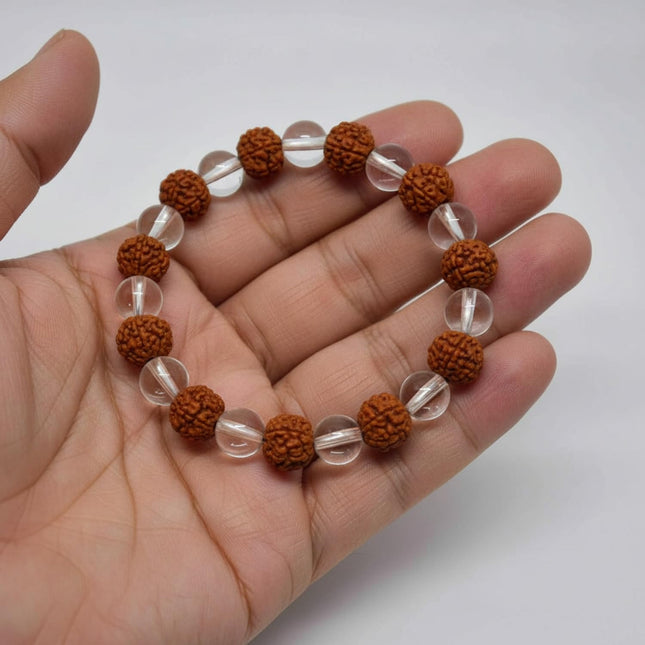 Siddh Rudraksha Band with Crystals – for Protection & Positivity