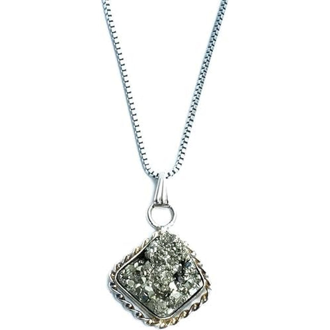 Raw Pyrite Pendant – for Wealth & Prosperity
