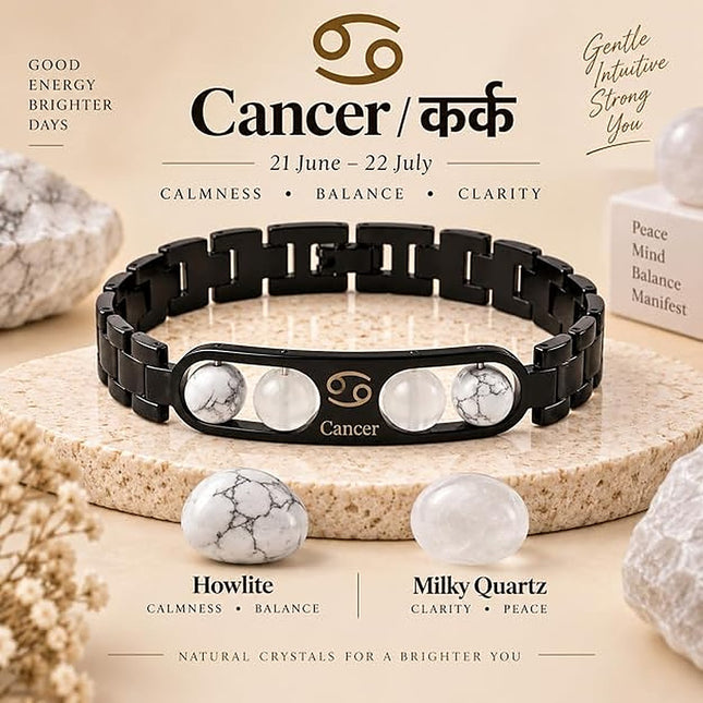 Cancer Zodiac Metal Band – front view