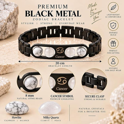 Cancer Zodiac Metal Band – size and details
