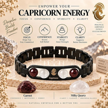Capricorn Zodiac Metal Band – benefits