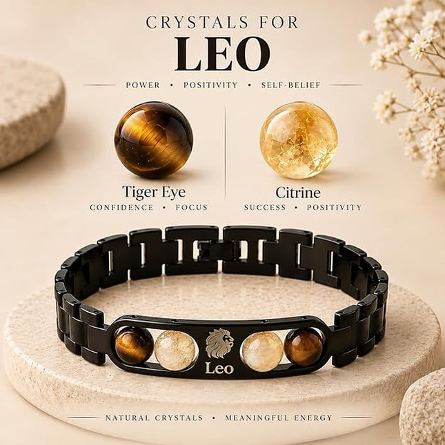 Leo Zodiac Metal Band – crystals and their meanings