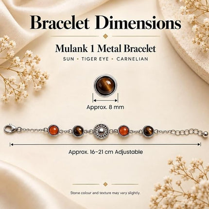 Mulank 1 Sun Crystal Band – size and dimensions