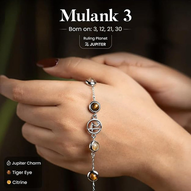 Mulank 3 Jupiter Crystal Band – worn on the hand