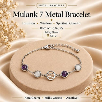 Mulank 7 Ketu Crystal Band – front view