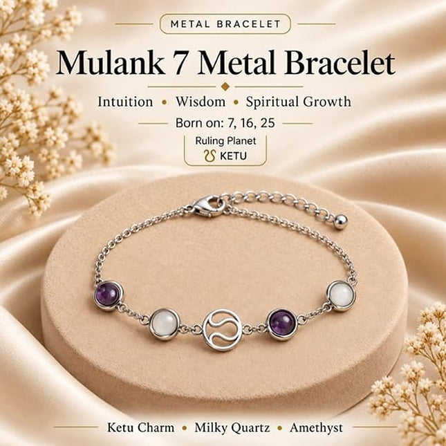 Mulank 7 Ketu Crystal Band – front view