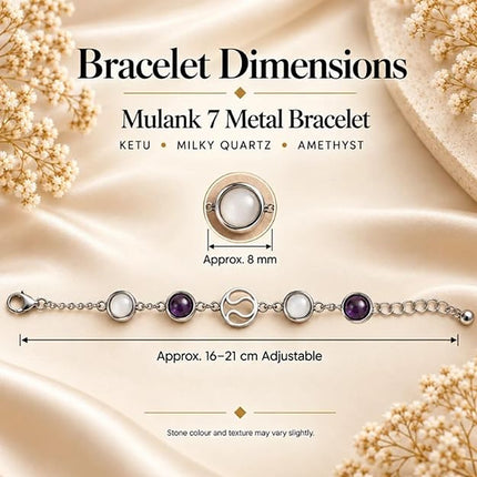 Mulank 7 Ketu Crystal Band – size and dimensions