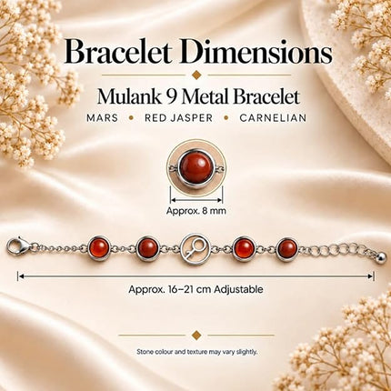 Mulank 9 Mangal Crystal Band – size and dimensions