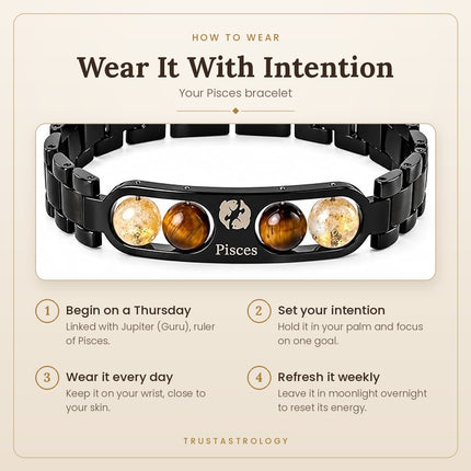 Pisces Zodiac Metal Band – how to wear and best day