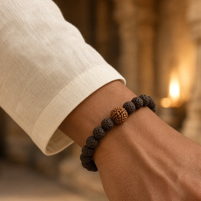 Sawan Siddh Lava Rudraksha Band - TrustAstrology