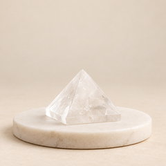 100% Pure Sphatik Crystal Pyramid — clean product view