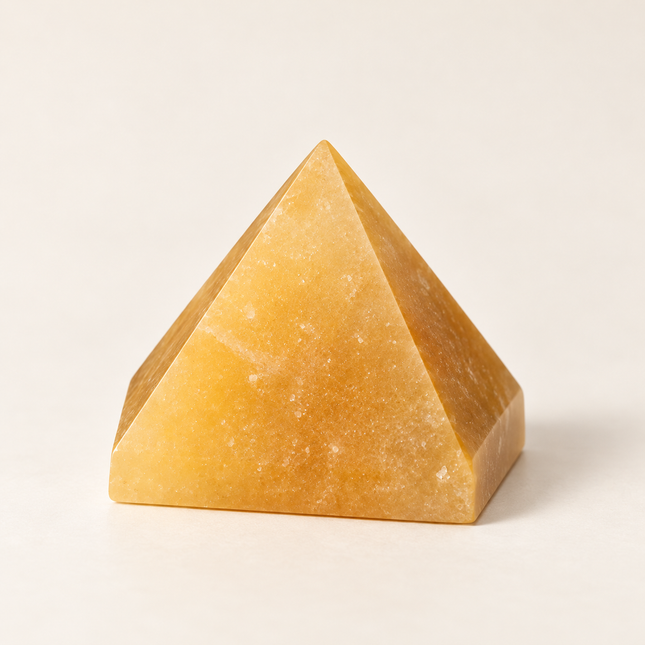 100% Pure Yellow Aventurine Crystal Pyramid — clean product view